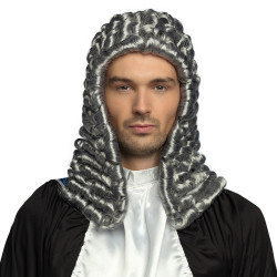 Paruka soudce šedivá historická